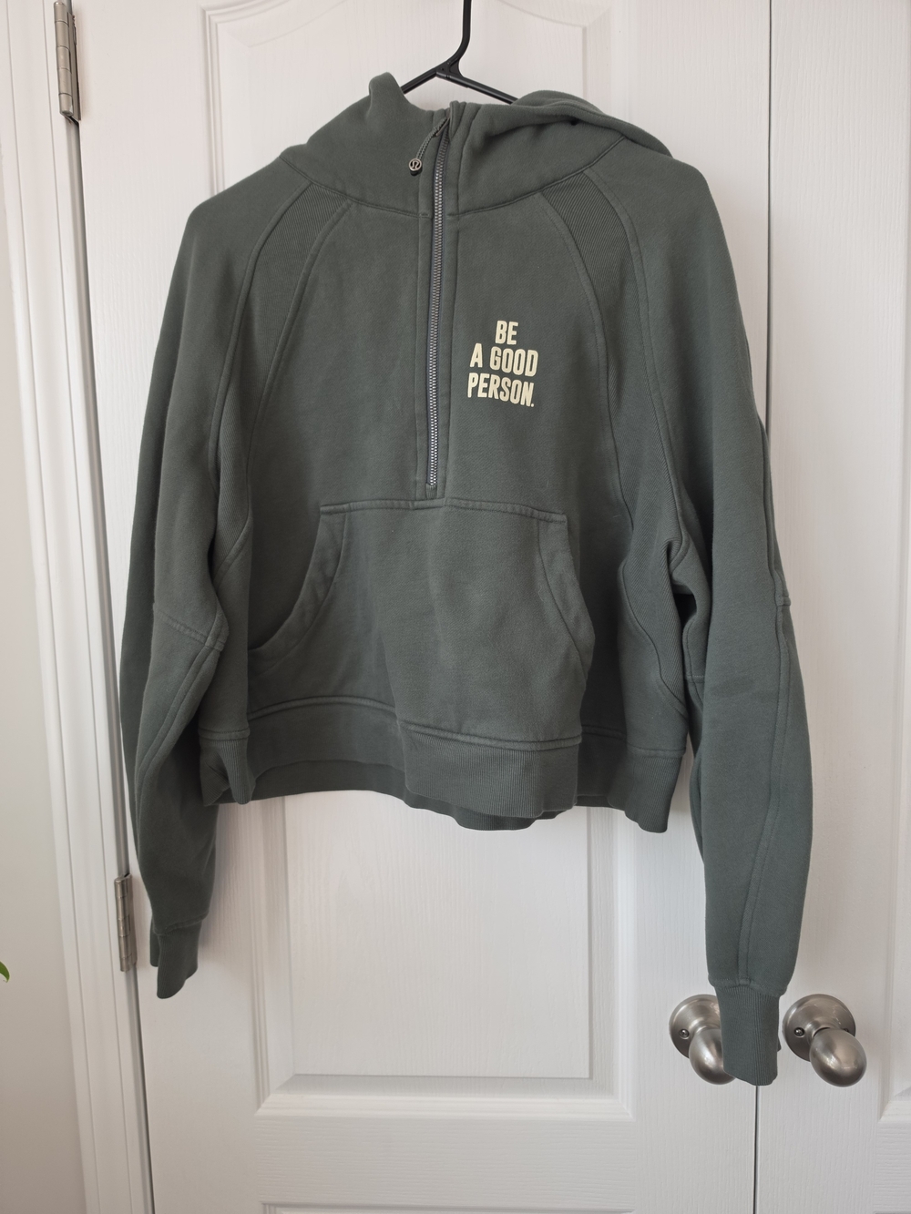 lululemon athletica+ Br A Good Person Collab Olive Green Half-Zip Scuba Xl/xxl